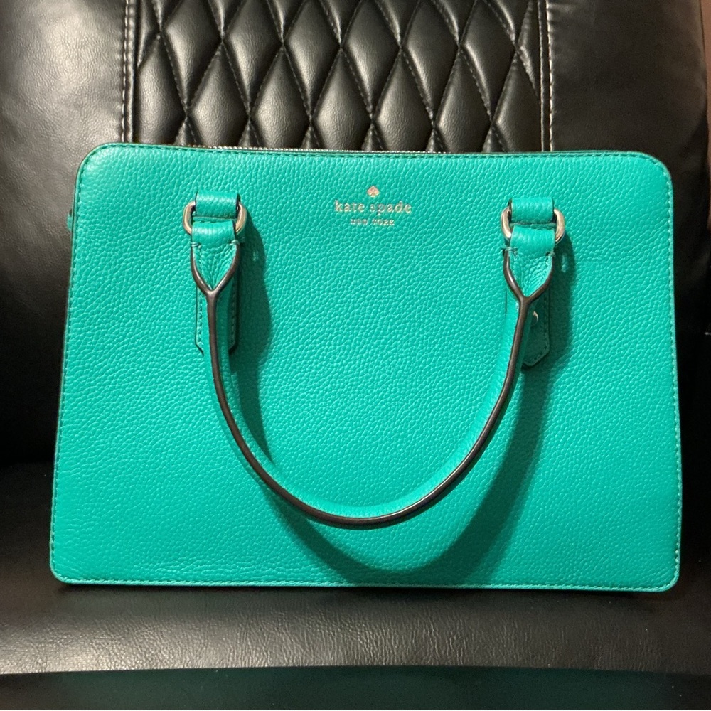 Kate Spade Turquoise Leather Tote